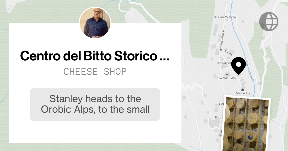 Centro del Bitto Storico Ribelle shared by @searchingforstanley says ...