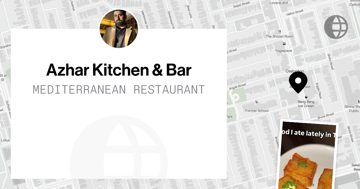 Azhar Kitchen & Bar shared by @shad on Postcard